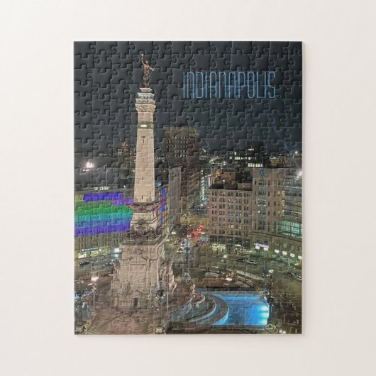 Indianapolis Monument Circle Jigzaag Puzzle Legpuzzel (Verticaal)