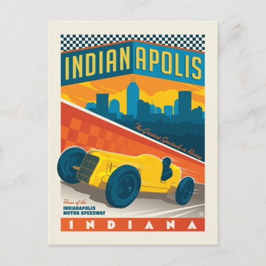 Indianapolis-motor Briefkaart (Voorkant)