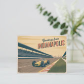Indianapolis motor speedway briefkaart (Staand voorkant)