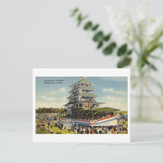 Indianapolis Motor Speedway Indy 500  Briefkaart (Staand voorkant)