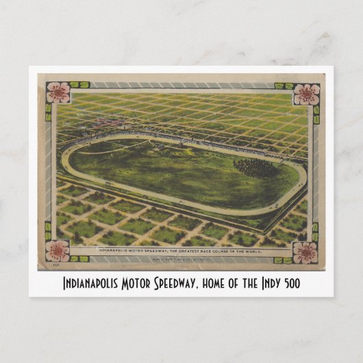  Indianapolis Motor Speedway, Indy 500 Briefkaart (Voorkant)