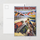 Indianapolis Motor Speedway Vintage Briefkaart (Voorkant / Achterkant)