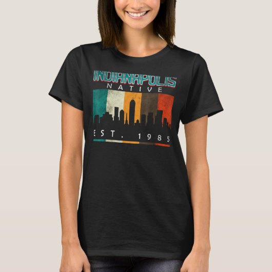 Indianapolis Native Est. 1985 T-shirt (Voorkant)