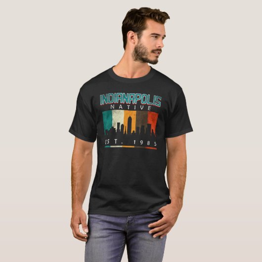 Indianapolis Native Est. 1985 T-shirt (Voorkant volledig)