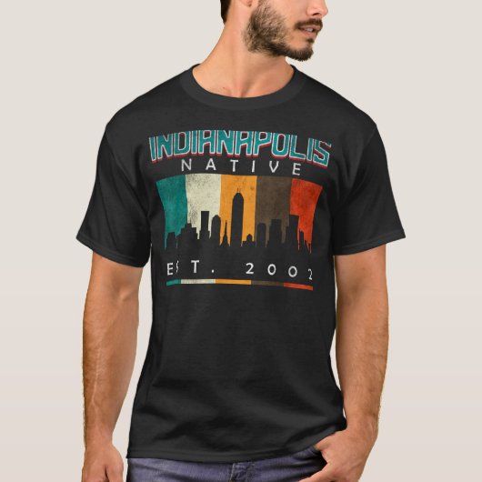 Indianapolis Native Est. 2002 T-shirt (Voorkant)