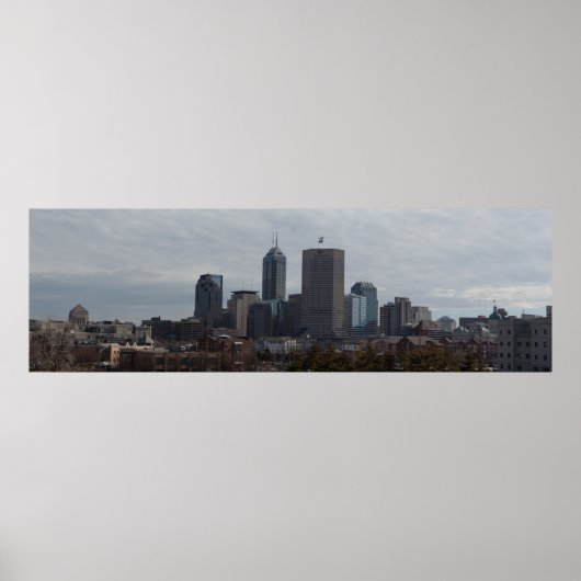 Indianapolis Panorama Poster (Voorkant)