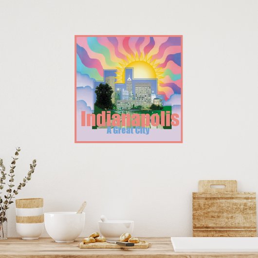 INDIANAPOLIS POSTER afdrukken (Keuken)