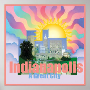 INDIANAPOLIS POSTER afdrukken