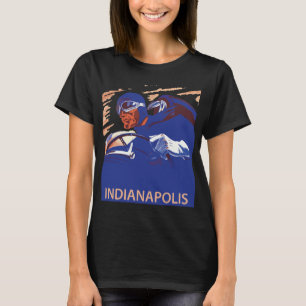 Indianapolis Race Auto Snelheid Rood Reizen T-shirt