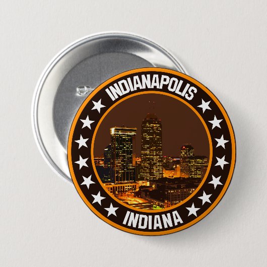 Indianapolis Ronde Button 7,6 Cm (Voorkant /achterkant)
