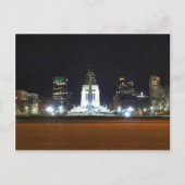 Indianapolis Skyline bij nacht Briefkaart (Voorkant)