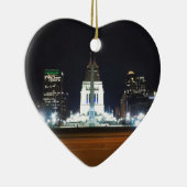 Indianapolis Skyline bij nacht Keramisch Ornament (Rechts)