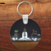 Indianapolis Skyline bij nacht Sleutelhanger (Voorkant)
