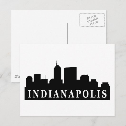 Indianapolis Skyline Briefkaart (Voorkant / Achterkant)