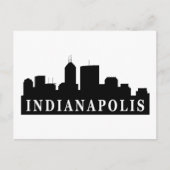 Indianapolis Skyline Briefkaart (Voorkant)
