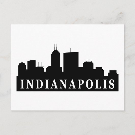 Indianapolis Skyline Briefkaart (Voorkant)