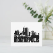 Indianapolis Skyline Briefkaart (Staand voorkant)