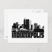 Indianapolis Skyline Briefkaart (Voorkant / Achterkant)