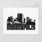 Indianapolis Skyline Briefkaart (Voorkant)