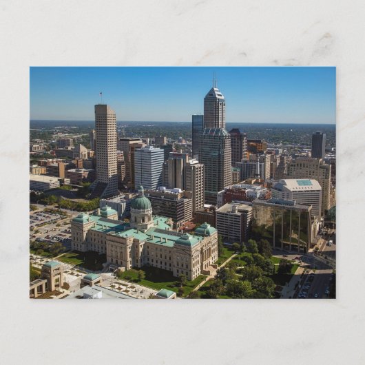 Indianapolis Skyline Briefkaart (Voorkant)