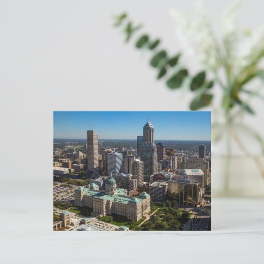 Indianapolis Skyline Briefkaart (Staand voorkant)