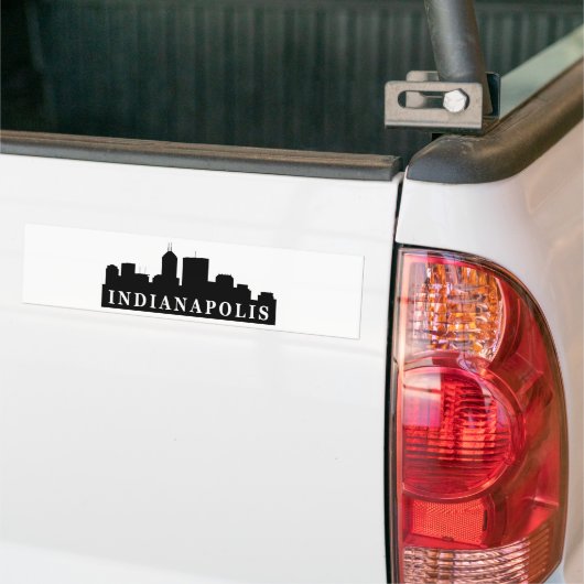 Indianapolis Skyline Bumpersticker (Op Truck)