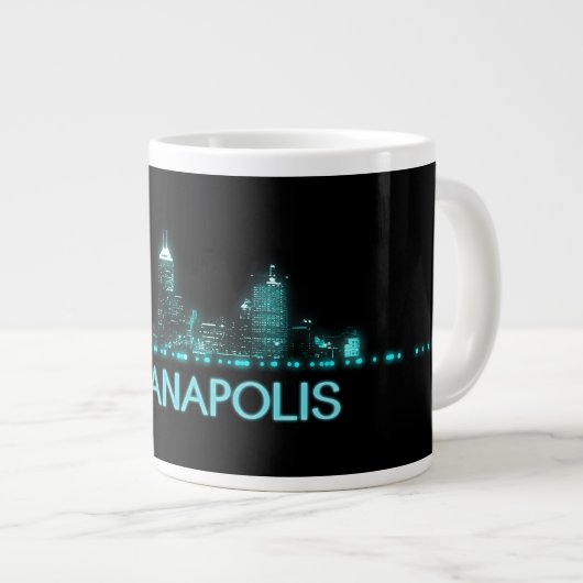 Indianapolis Skyline Grote Koffiekop (Voorkant rechts)