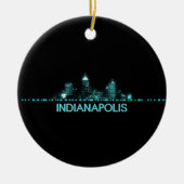 Indianapolis Skyline Keramisch Ornament (Voorkant)
