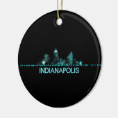 Indianapolis Skyline Keramisch Ornament (Links)