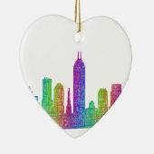Indianapolis skyline keramisch ornament (Rechts)