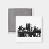 Indianapolis Skyline Magneet (Voorkant / Achterkant)