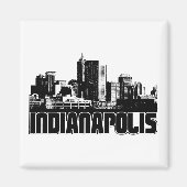 Indianapolis Skyline Magneet (Voorkant)