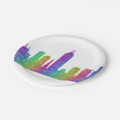 Indianapolis skyline papieren bordje (Gekanteld)