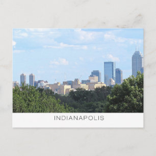 Indianapolis Skyline Postcard Briefkaart