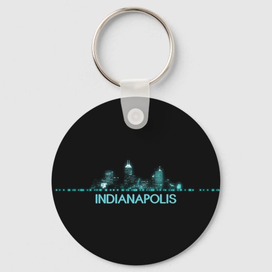Indianapolis Skyline Sleutelhanger (Voorkant)