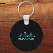 Indianapolis Skyline Sleutelhanger (Voorkant)