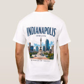 Indianapolis Skyline Spirit T-shirt (Achterkant)