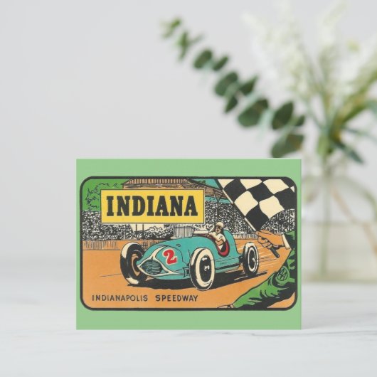 Indianapolis Speedway, Indiana - Briefkaart (Staand voorkant)
