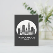 Indianapolis Stad Indiana Briefkaart (Staand voorkant)