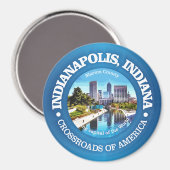 Indianapolis (steden) magneet (Voorkant / Achterkant)