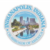 Indianapolis (steden) sticker (Voorkant)