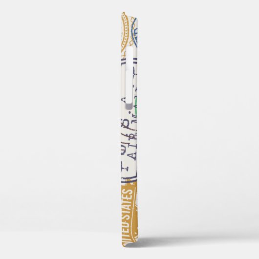 Indianapolis stempels: Reiszegelset. Case-Mate iPhone Case (Achterkant / Links)