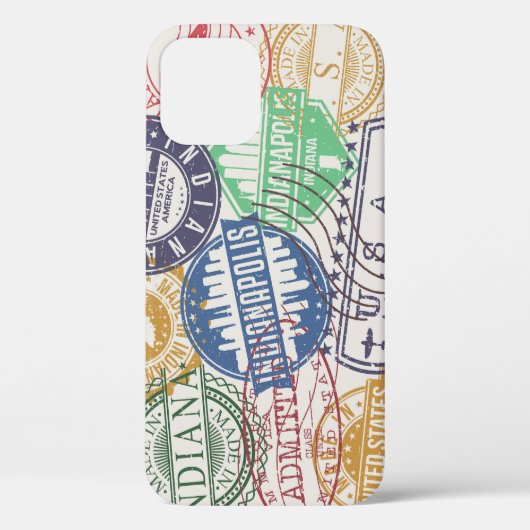 Indianapolis stempels: Reiszegelset. Case-Mate iPhone Case (Achterkant)