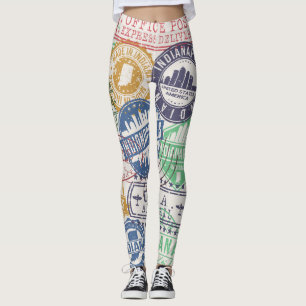 Indianapolis stempels: Reiszegelset. Leggings