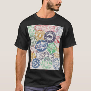 Indianapolis stempels: Reiszegelset. T-shirt