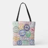 Indianapolis stempels: Reiszegelset. Tote Bag (Achterkant)