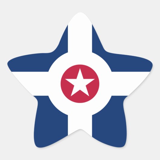 Indianapolis Ster Sticker (Voorkant)