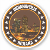 Indianapolis Sticker (Voorkant)