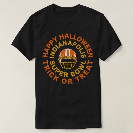 Indianapolis Trick or treat Superbowl 1 T-shirt (Design voorkant)
