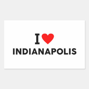 Indianapolis Verenigde Staten amerika VS liefde st Rechthoekige Sticker